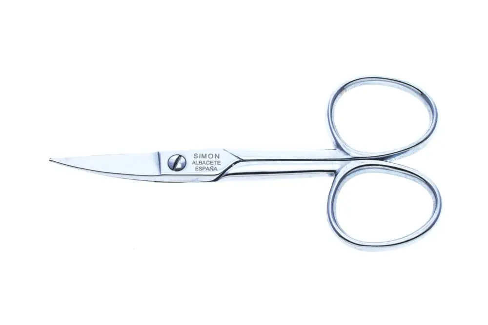 Simón grooming baby nail scissors curve chrome plated made in Spain